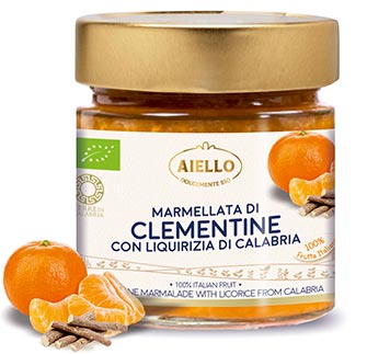 Aiello Bio - Marmellata di Clementine Bio con Liquirizia di Calabria
